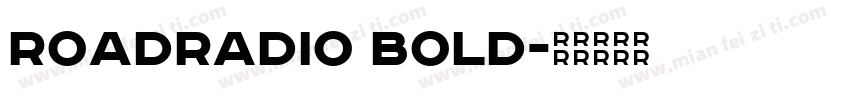 RoadRadio Bold字体转换